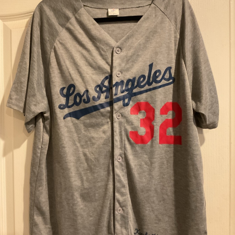 Los Angeles Gray Baseball Jersey